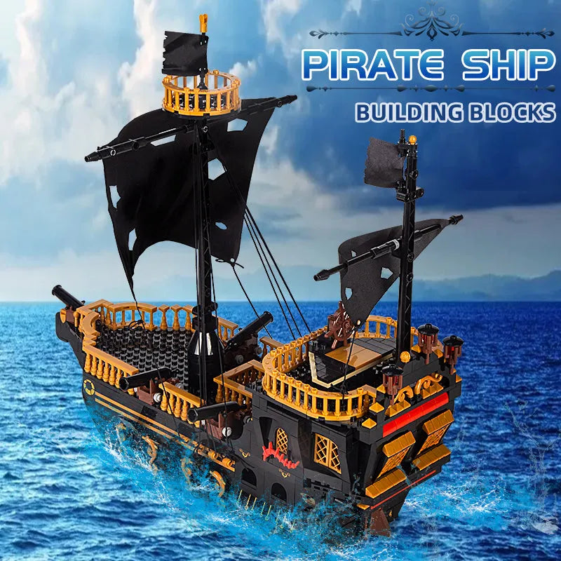 Building Blocks MOC 13083 Pirates Of Caribbean The Seagull Ship Bricks Toy - 2