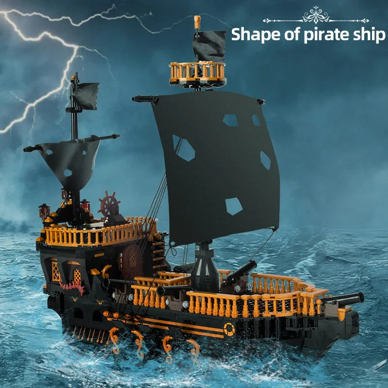 Building Blocks MOC 13083 Pirates Of Caribbean The Seagull Ship Bricks Toy - 7