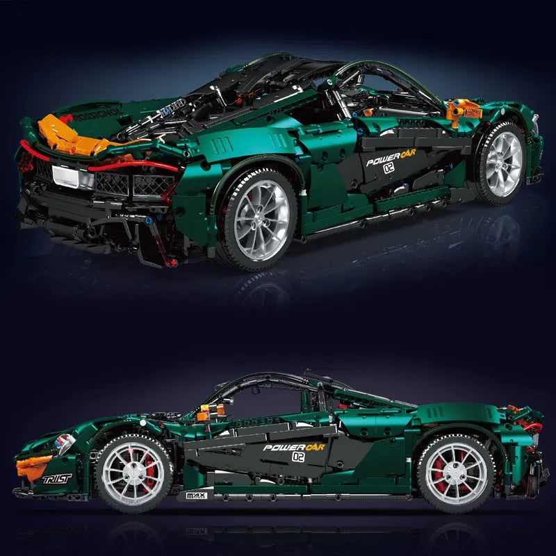 Building Blocks MOC 13091 RC APP Motorized Hypercar P1 Racing Car Bricks Toys Construction Set Toys - 3