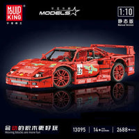 Thumbnail for Building Blocks MOC 13095 Super Ferrari F40 Racing Sports Car Bricks Toy - 2