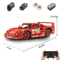 Thumbnail for Building Blocks MOC 13095P RC Ferrari F40 Racing Sports Car Bricks Toys - 1