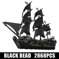 Thumbnail for Building Blocks MOC 13111 Pirates Of Caribbean Black Pearl Ship Bricks Toy - 8