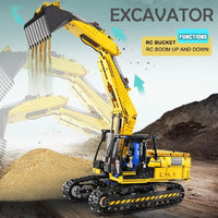 Thumbnail for Building Blocks MOC 13112 Tech RC Link Belt 250 Excavator Truck Bricks Toys - 5