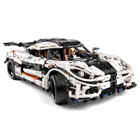 Thumbnail for Building Blocks MOC 13120 Supercar Koenigsegg One Racing Car Bricks Toys - 9