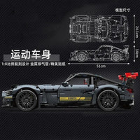 Thumbnail for Building Blocks MOC 13123 AMG GTR Shadow Roadster Racing Car Bricks Toys - 4