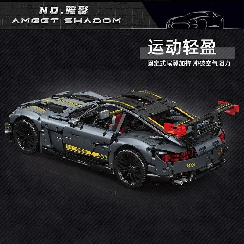 Building Blocks MOC 13123 AMG GTR Shadow Roadster Racing Car Bricks Toys - 6