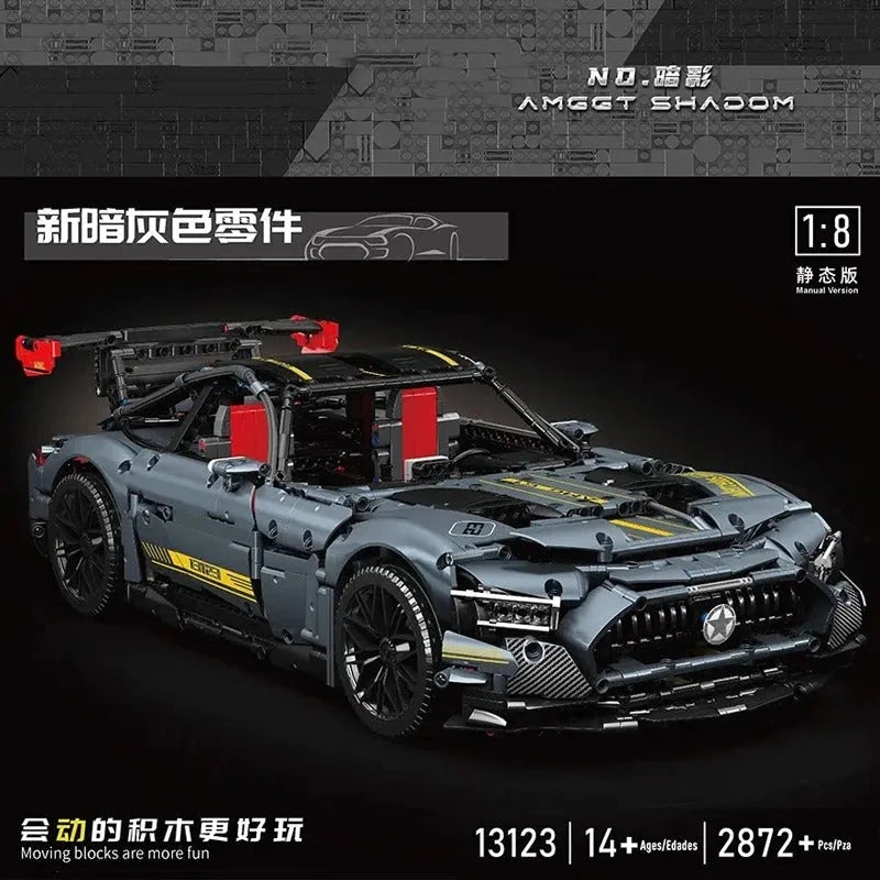 Building Blocks MOC 13123 RC APP Shadow Roadster AMG GTR Racing Car Bricks Toy - 3