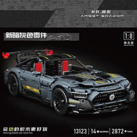 Thumbnail for Building Blocks MOC 13123 RC APP Shadow Roadster AMG GTR Racing Car Bricks Toy - 3