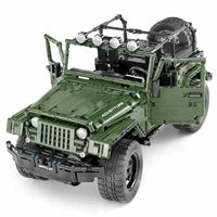 Thumbnail for Building Blocks MOC 13124 RC APP 4WD Off-Road Adventure SUV Car Bricks Toy Construction Set Toys - 5