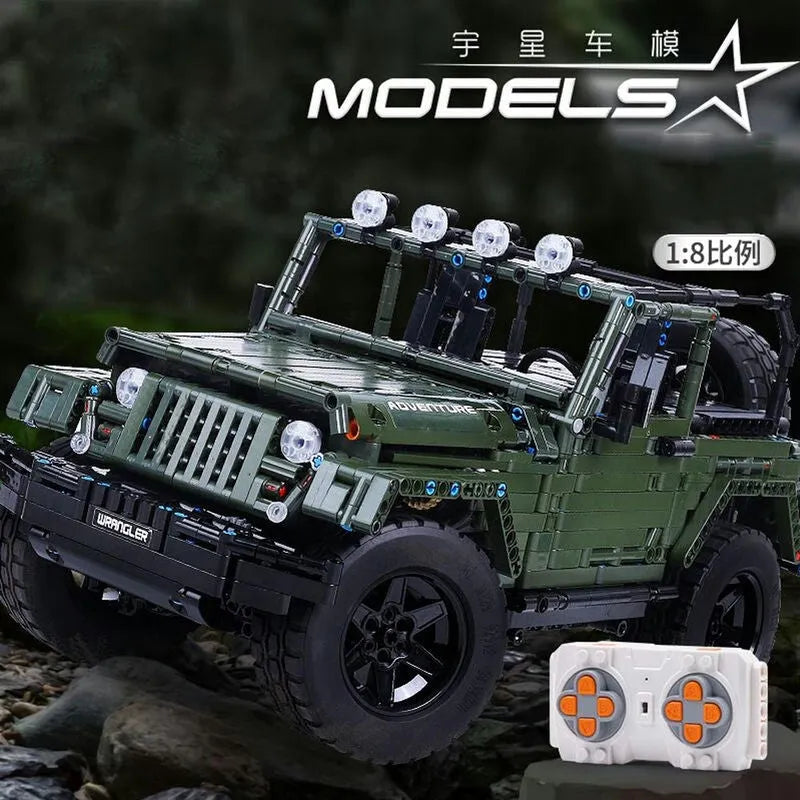 Building Blocks MOC 13124 RC APP 4WD Off-Road Adventure SUV Car Bricks Toy Construction Set Toys - 11