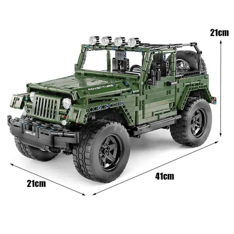 Building Blocks MOC 13124 RC APP 4WD Off-Road Adventure SUV Car Bricks Toy Construction Set Toys - 7