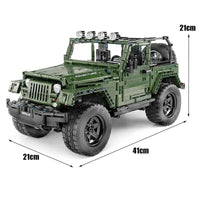 Thumbnail for Building Blocks MOC 13124 RC APP 4WD Off-Road Adventure SUV Car Bricks Toy Construction Set Toys - 7