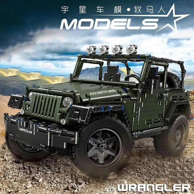 Building Blocks MOC 13124 RC APP 4WD Off-Road Adventure SUV Car Bricks Toy Construction Set Toys - 14