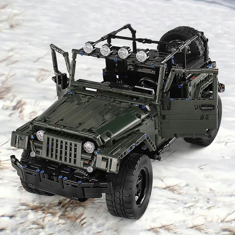 Building Blocks MOC 13124 RC APP 4WD Off-Road Adventure SUV Car Bricks Toy Construction Set Toys - 16