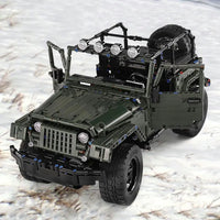Thumbnail for Building Blocks MOC 13124 RC APP 4WD Off-Road Adventure SUV Car Bricks Toy Construction Set Toys - 16