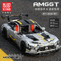 Thumbnail for Building Blocks MOC 13126 AMG GTR QUICKSILVER Racing Car Bricks Toys - 13