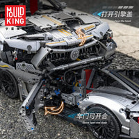 Thumbnail for Building Blocks MOC 13126 AMG GTR QUICKSILVER Racing Car Bricks Toys - 5