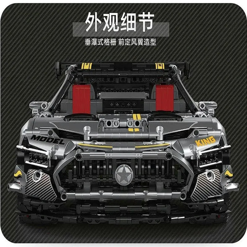 Building Blocks MOC 13126 AMG GTR QUICKSILVER Racing Car Bricks Toys - 10