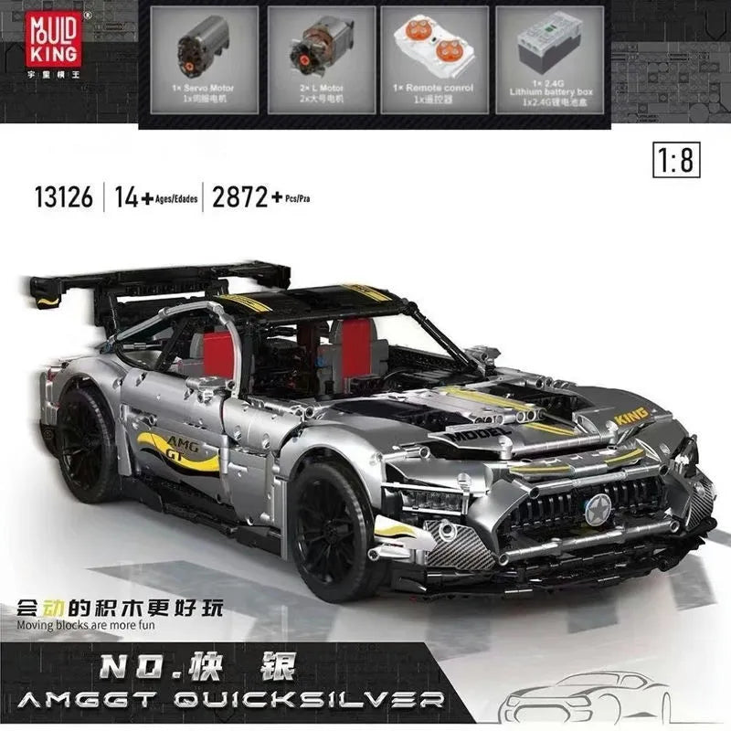 Building Blocks MOC 13126 RC APP QUICKSILVER Racing Car Bricks Toy - 11