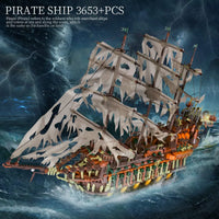 Thumbnail for Building Blocks MOC 13138 Pirates Of Caribbean Flying Dutchman Ship Bricks Toy - 2