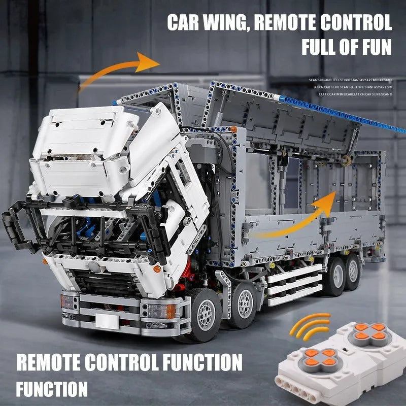 Building Blocks MOC 13139 APP Motorized RC Heavy Wing Body Truck Bricks Toy - 8