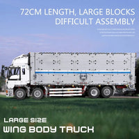 Thumbnail for Building Blocks MOC 13139 APP Motorized RC Heavy Wing Body Truck Bricks Toy - 9