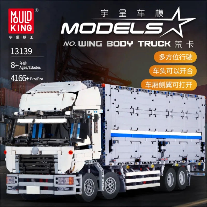 Building Blocks MOC 13139 APP Motorized RC Heavy Wing Body Truck Bricks Toy - 3