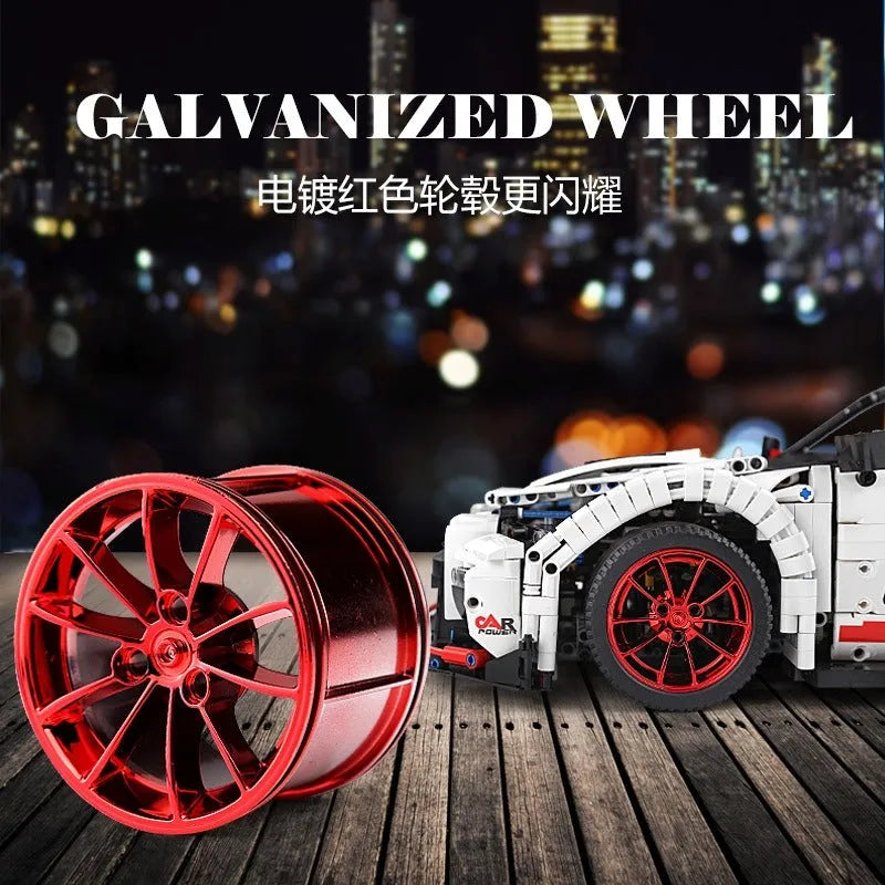 Building Blocks MOC 13172 Nissan GTR Coupe Sports Racing Car Bricks Toy Construction Set Toys - 11