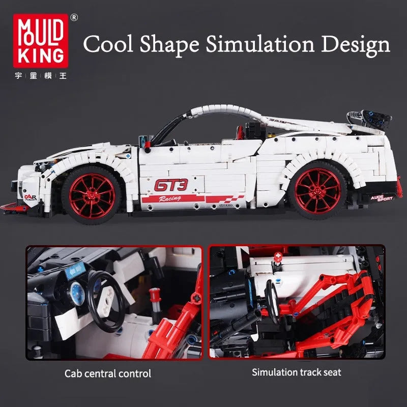 Building Blocks MOC 13172 Nissan GTR Coupe Sports Racing Car Bricks Toy Construction Set Toys - 4