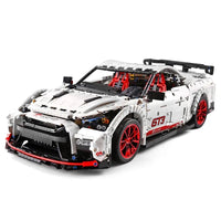 Thumbnail for Building Blocks MOC 13172 Nissan GTR Coupe Sports Racing Car Bricks Toy Construction Set Toys - 1