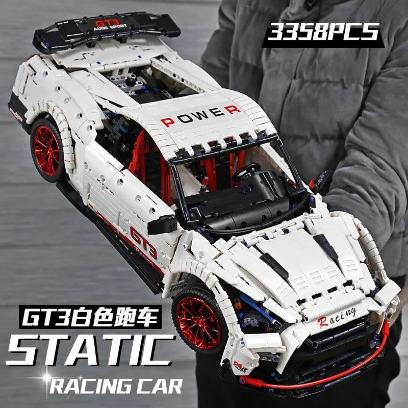 Building Blocks MOC 13172 Nissan GTR Coupe Sports Racing Car Bricks Toy Construction Set Toys - 3