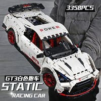 Thumbnail for Building Blocks MOC 13172 Nissan GTR Coupe Sports Racing Car Bricks Toy Construction Set Toys - 3