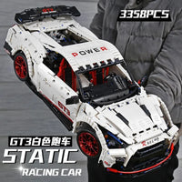 Thumbnail for Building Blocks MOC 13172 Nissan GTR Coupe Sports Racing Car Bricks Toy - 3