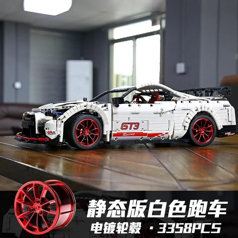 Building Blocks MOC 13172 Nissan GTR Coupe Sports Racing Car Bricks Toy Construction Set Toys - 8