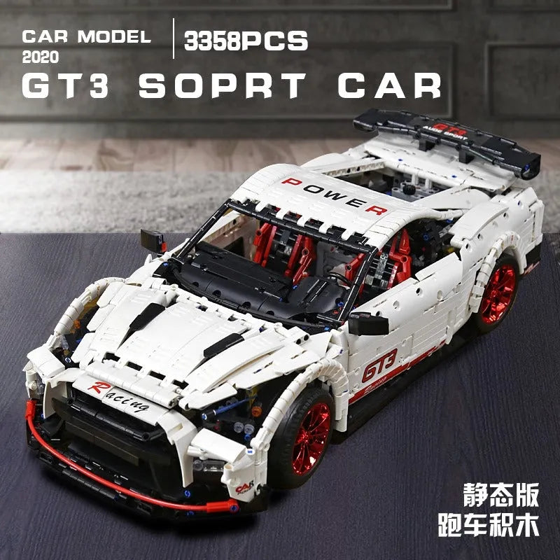 Building Blocks MOC 13172 Nissan GTR Coupe Sports Racing Car Bricks Toy Construction Set Toys - 9
