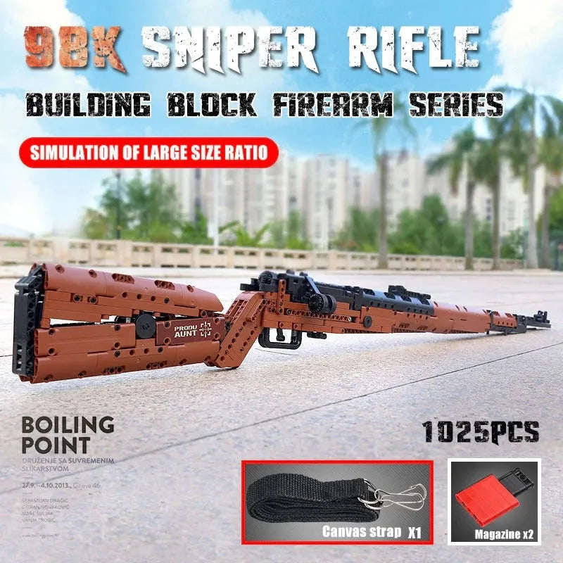 Building Blocks MOC 14002 Military Mauser 98K Sniper Rifle Bricks Toys - 2