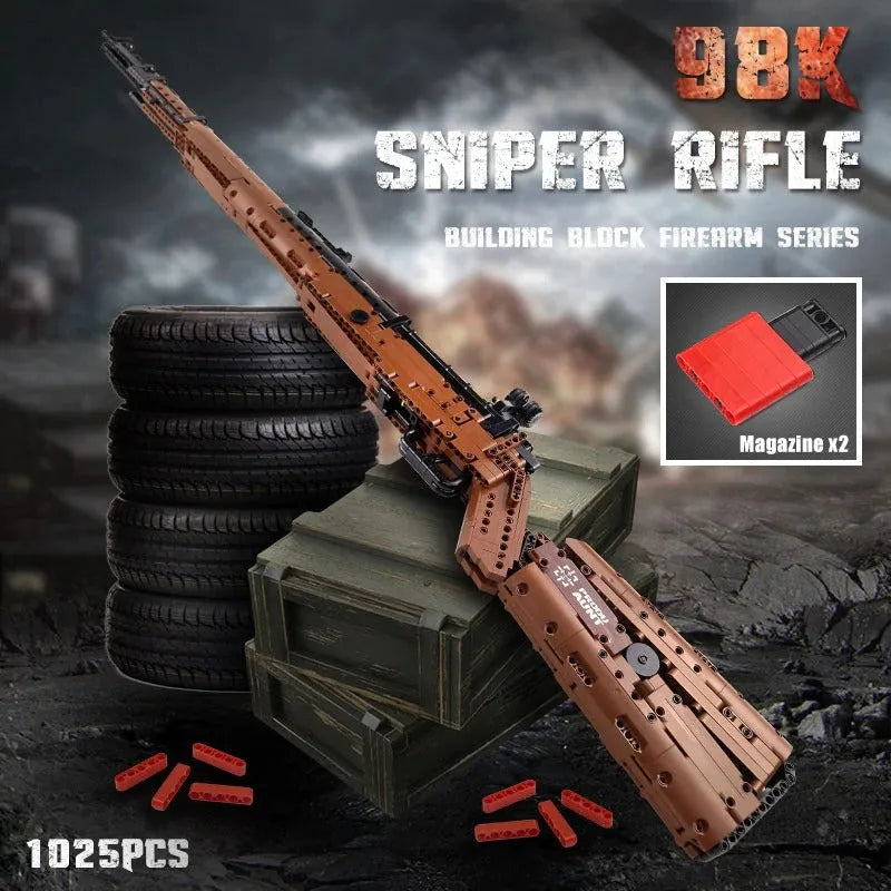 Building Blocks MOC 14002 Military Mauser 98K Sniper Rifle Bricks Toys - 8