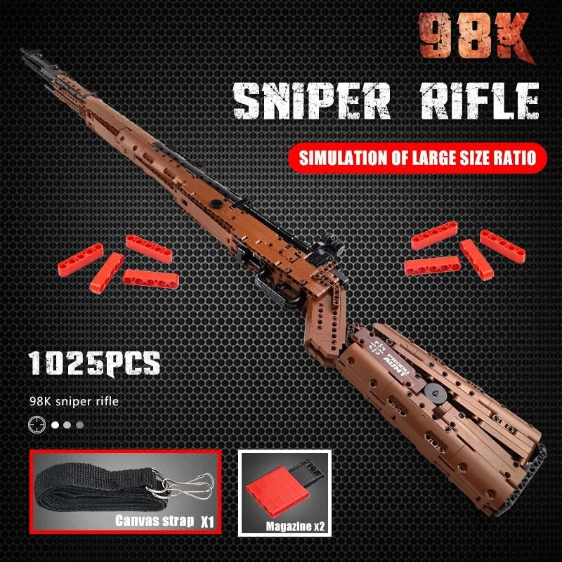 Building Blocks MOC 14002 Military Mauser 98K Sniper Rifle Bricks Toys - 3