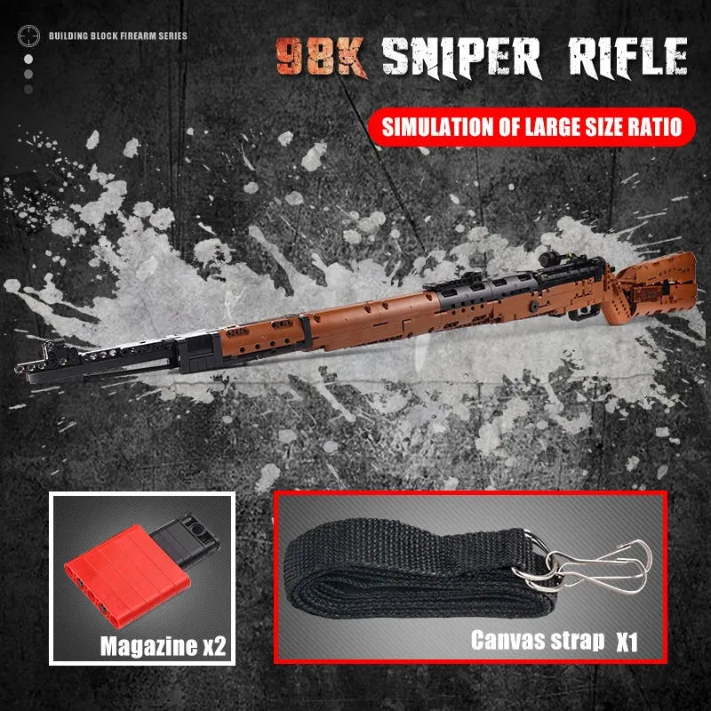 Building Blocks MOC 14002 Military Mauser 98K Sniper Rifle Bricks Toys - 4