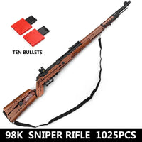 Thumbnail for Building Blocks MOC 14002 Military Mauser 98K Sniper Rifle Bricks Toys - 1