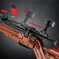 Thumbnail for Building Blocks MOC 14002 Military Mauser 98K Sniper Rifle Bricks Toys - 7