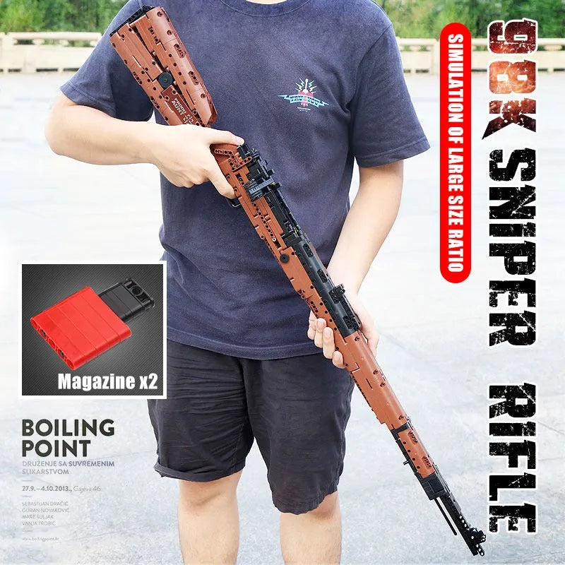 Building Blocks MOC 14002 Military Mauser 98K Sniper Rifle Bricks Toys - 5