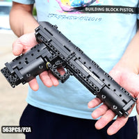 Thumbnail for Building Blocks MOC 14004 Military Desert Eagle Pistol Gun Bricks Toys - 4