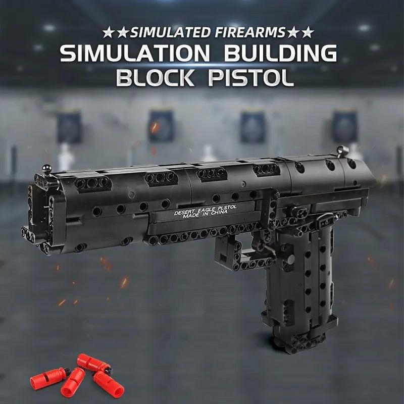 Moc 14004 Military Desert Eagle Pistol Gun Bricks Toys