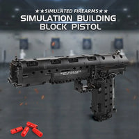 Thumbnail for Building Blocks MOC 14004 Military Desert Eagle Pistol Gun Bricks Toys - 11
