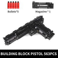 Thumbnail for Building Blocks MOC 14004 Military Desert Eagle Pistol Gun Bricks Toys - 2