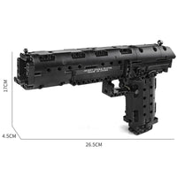 Thumbnail for Building Blocks MOC 14004 Military Desert Eagle Pistol Gun Bricks Toys - 1