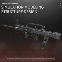 Thumbnail for Building Blocks MOC 14005 Military QBZ 95 Assault Rifle Gun Bricks Toy - 3