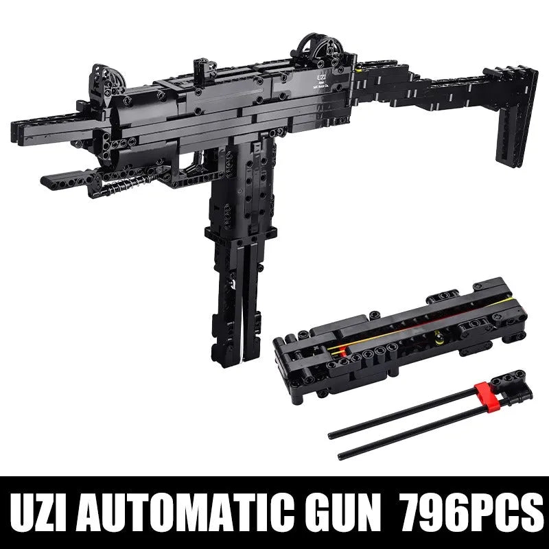 Building Blocks MOC 14006 Military UZI SMG Sub Machine Gun Bricks Toy - 1