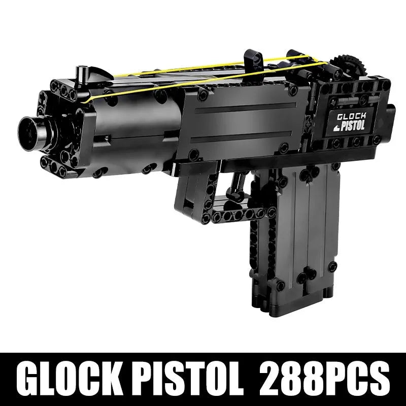 Building Blocks MOC 14008 Military Weapons Glock Pistol Gun Bricks Toy - 1